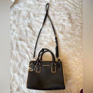 Michael Kors Specchio Dillon Saffinao Leather Satchel